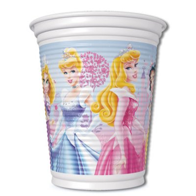 Copo Princesas Glamour (8 unid.) - Regina