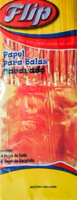 Papel para bala Nac. Vermelho (24 unid.) - Flip Festas