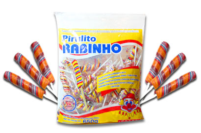 Pirulito Rabinho 650g (50 unid.) - Doces Sta.Rita