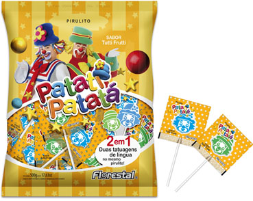 Pirulito Patat Patat 500g (50 unid.) - Florestal