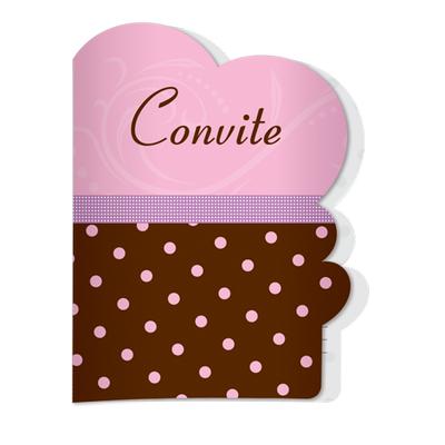 Convite Po Rosa (8 unid.) - Festcolor