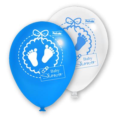 Balo Baby Shower Azul c/25 unid. - Festcolor