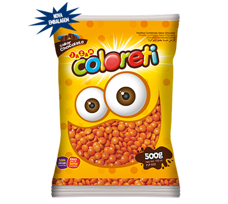 Disquete Coloreti Mini Laranja 500g - Jazam
