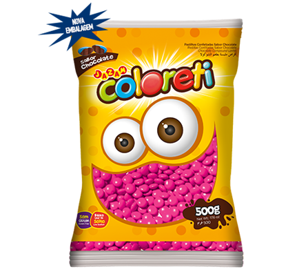 Disquete Coloreti Mini Rosa 500g - Jazam