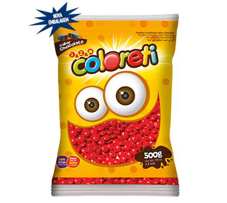 Disquete Coloreti Mini Vermelho 500g - Jazam