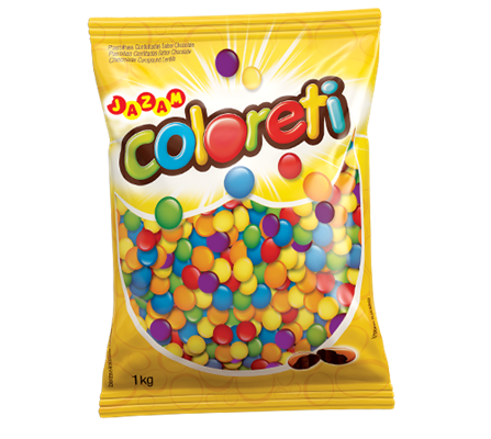 Disquete Coloreti Mini Sortido 1Kg - Jazam