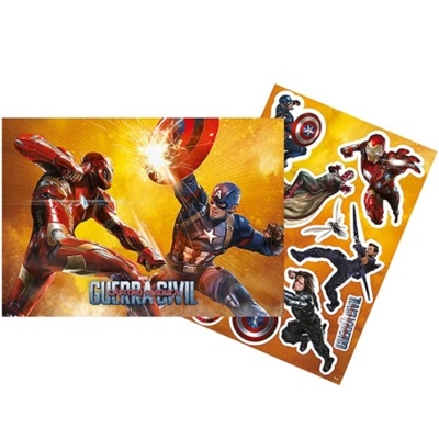 Kit Decorativo Capito America Guerra Civil - Regina