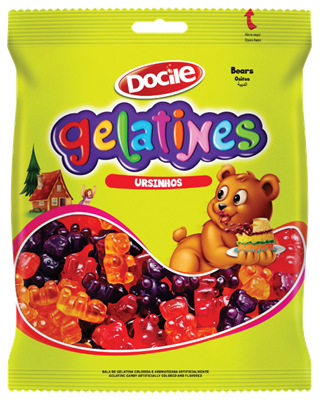 Bala Gummies Ursinhos 80grs - Docile