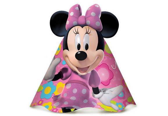 Chapu Aniversrio Minie Mouse - Regina (8 unid.)