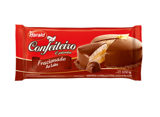 Cobertura Chocolate Ao Leite - 1,05 Kg. Harald Confeiteiro