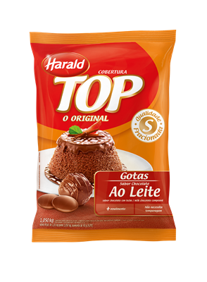 Cobertura Chocolate Ao Leite - 1.050Kg Harald Top Gotas