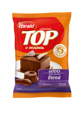 Cobertura Chocolate Blend - 1.050Kg Harald Top Gotas
