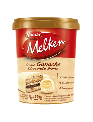 Creme Tipo Ganache Chocolate Branco 1Kg - Harald