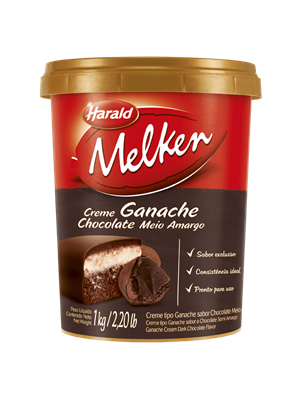 Creme Tipo Ganache Meio Amargo 1Kg - Harald