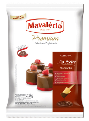 Cobertura Gotas Chocolate Ao Leite 2,1Kg - Mavalrio