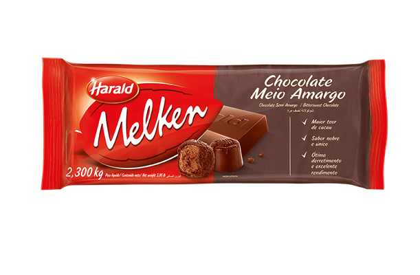 Chocolate Melken Meio Amargo 2,1Kg- Harald