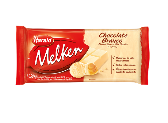 Chocolate Melken Branco 1,05Kg - Harald