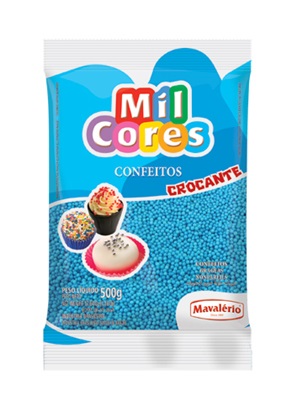 Confeito Mianga Azul n0 500g - Mavalrio