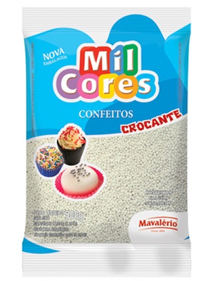Confeito Mianga Branca n0 500g - Mavalrio