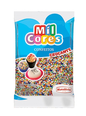 Confeito Mianga Colorida n0 500g - Mavalrio