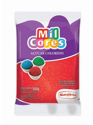 Acar Colorido Vermelho 500g Mil Cores - Mavalrio
