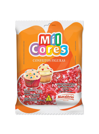 Confeito Figura Corao 250g - Mavalrio