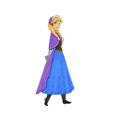 Mini Personagem Anna Frozen c/6 unid. Ref: 05023 - Piffer