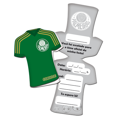 Convite Palmeiras c/8 unid. - Festcolor