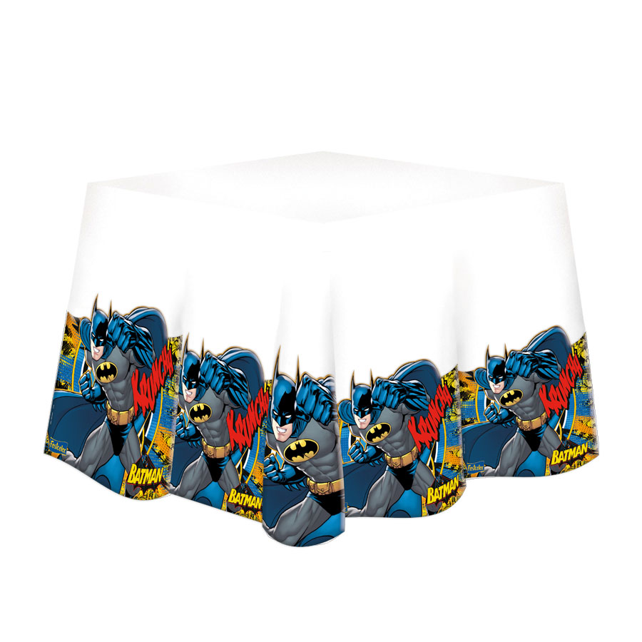 Toalha Plstica Batman c/8 unid. - Festcolor