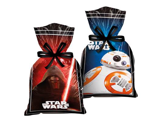 Sacola Plstica Star Wars Ep. 7 c/8 unid. - Regina