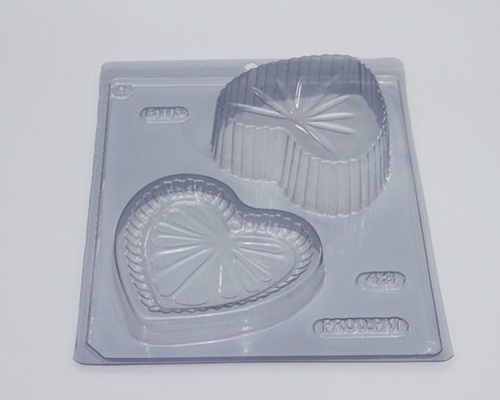 Forma de Silicone Porta Jias Corao Decorado - BWB