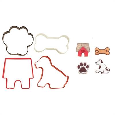 Cortadores de Cachorrinho c/ 4 peas - Wilton