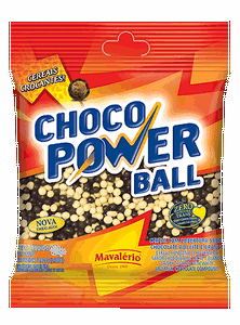 Cereal Drageado Mini ao Leite/Branco Choco Power Ball 500g - Mavalrio 