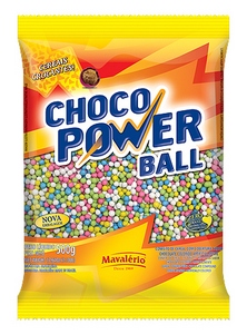 Cereal Drageado Mini Colorido Choco Power Ball 500g - Mavalrio