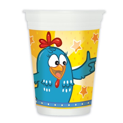 Copo de Plstico Galinha Pintadinha (8 unid.) - Festcolor
