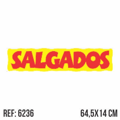 Painel Letreiro Salgados - Piffer