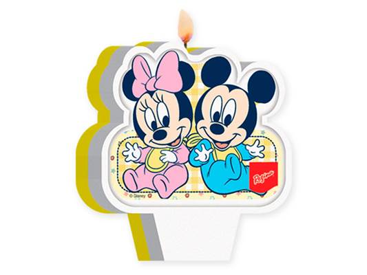 Vela Plana Baby Mickey e Amigos - Regina
