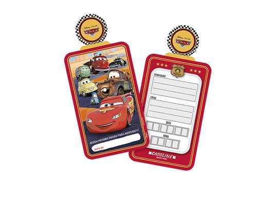 Convite Grande Cars Corrida c/8 unid. - Regina