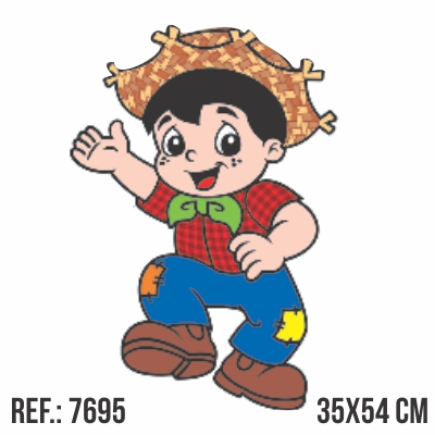 Painel Menino Caipira Danando - Piffer