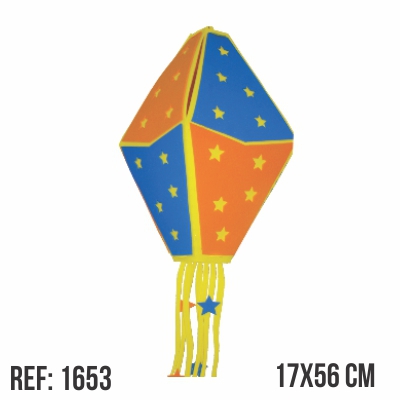 Balo 3D Mdio Laranja/Azul - Piffer