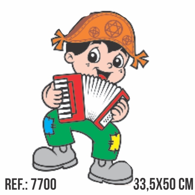 Painel Menino com Sanfona - Piffer