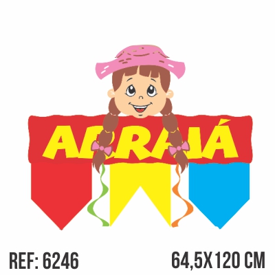 Enfeite p/ Pendurar Menina Caipira - Piffer